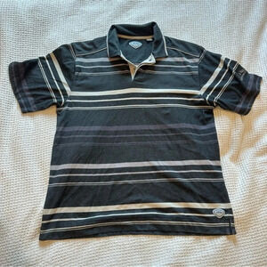 Callaway Golf X series men’s polo shirt size large grey striped